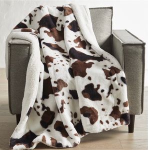 Cowhide Faux Blanket